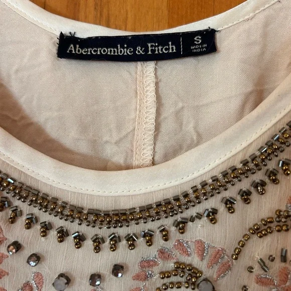 Abercrombie & Fitch Cream Embellished Camisole - Picture 3 of 6
